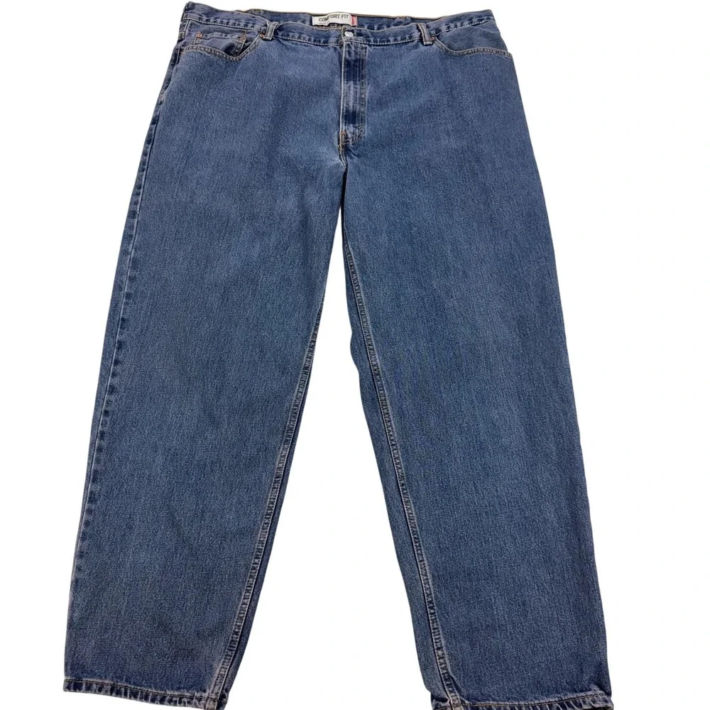 Levis 560 Comfort Fit Jeans Mens 46x33 Blue Medium Wash Relaxed Tapered Denim